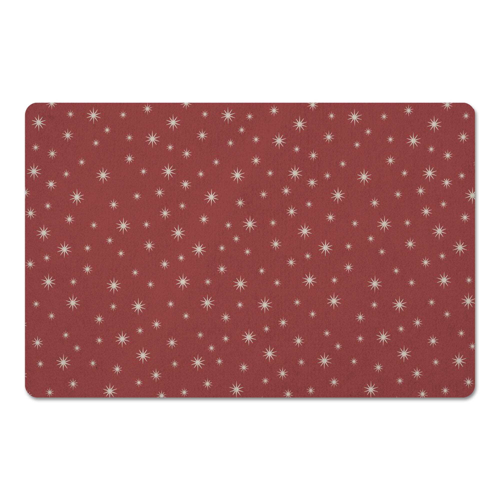 Red Twinkle Floor Mat